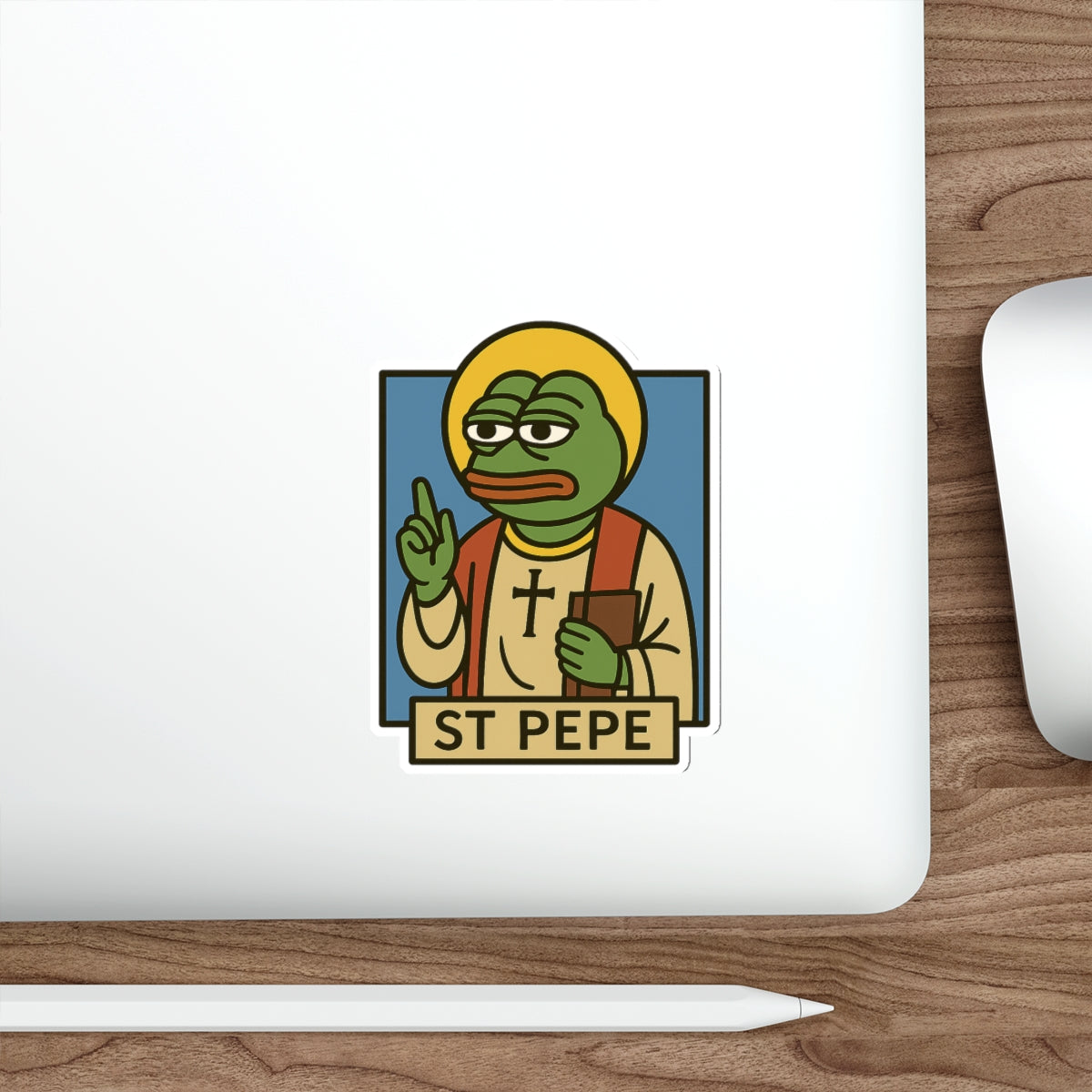 St Pepe "Blessed" Die-Cut Stickers