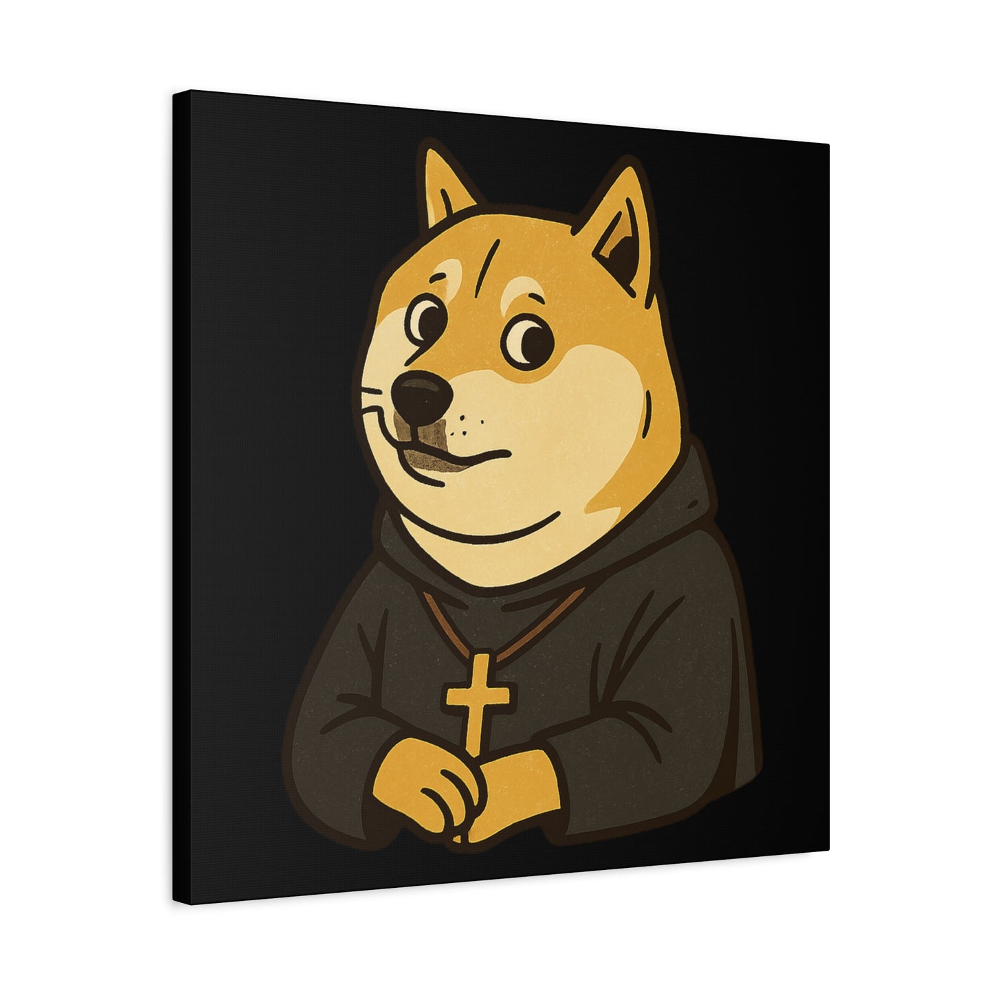 St Doge "Monk" Canvas Art
