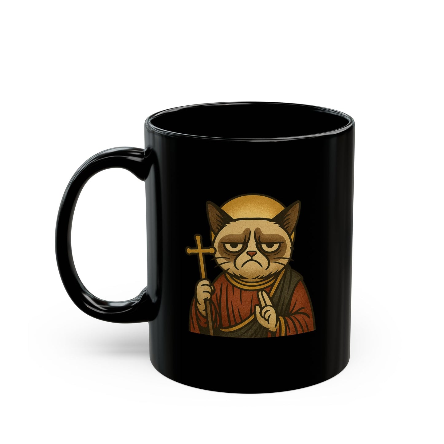 St Grumpy Cat "Repent" Coffee Cup