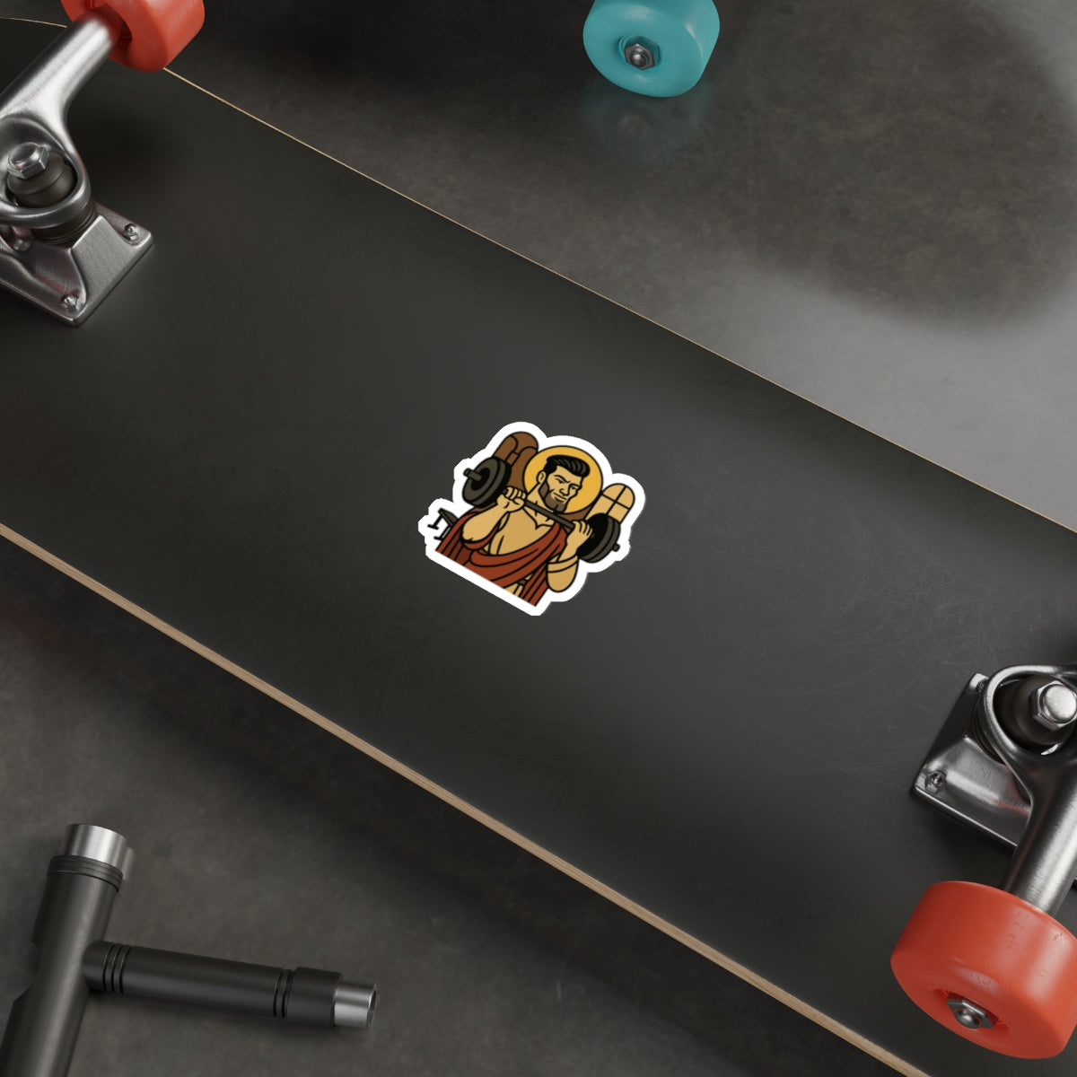 St Gigachad "The Strong" Sticker