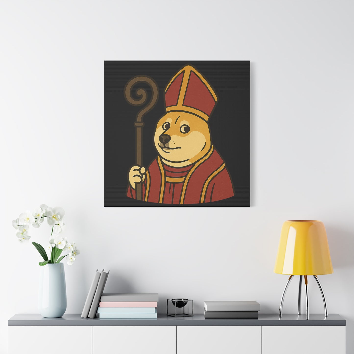 St Doge "Cardinal" Canvas