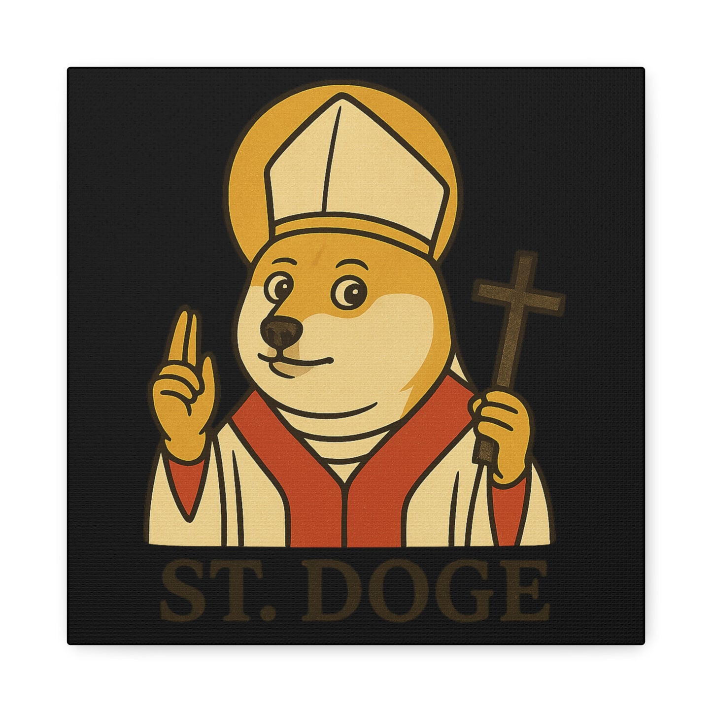 St Doge "Holy" Canvas