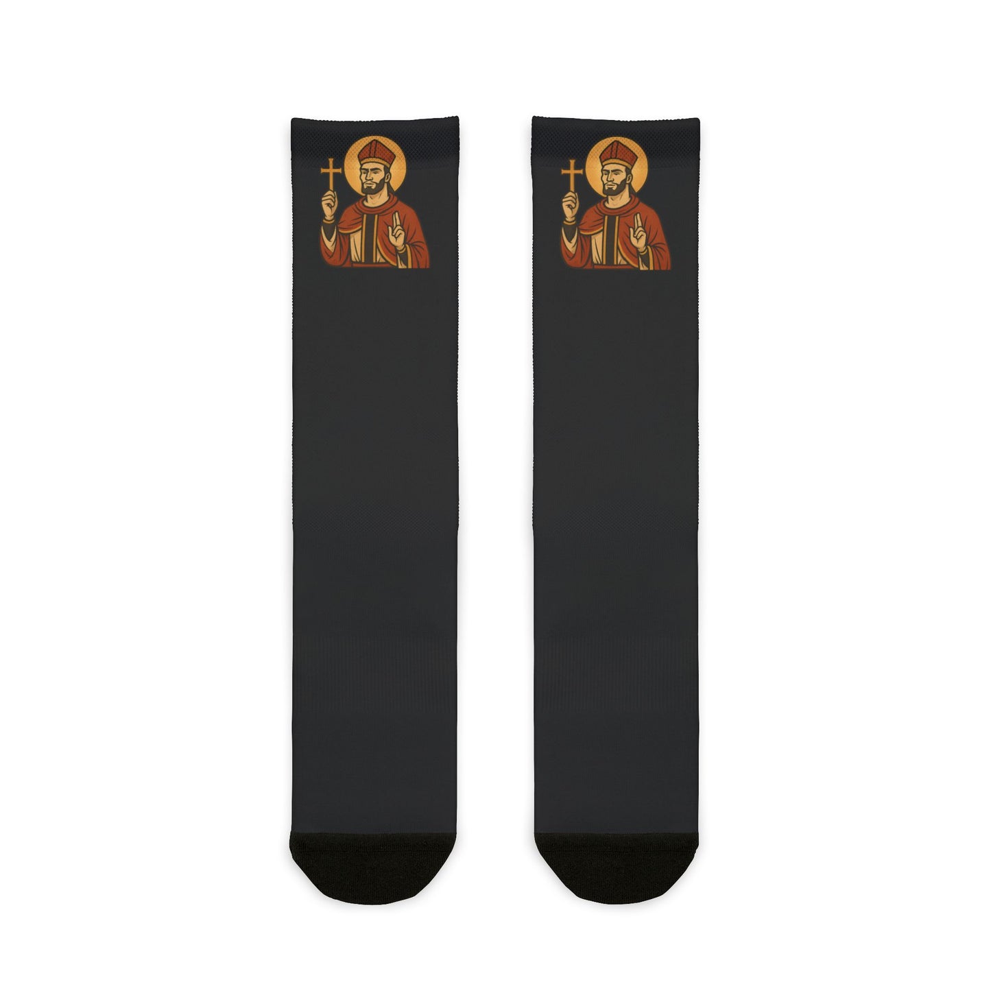 St Gigachad "Holy Habits" Socks
