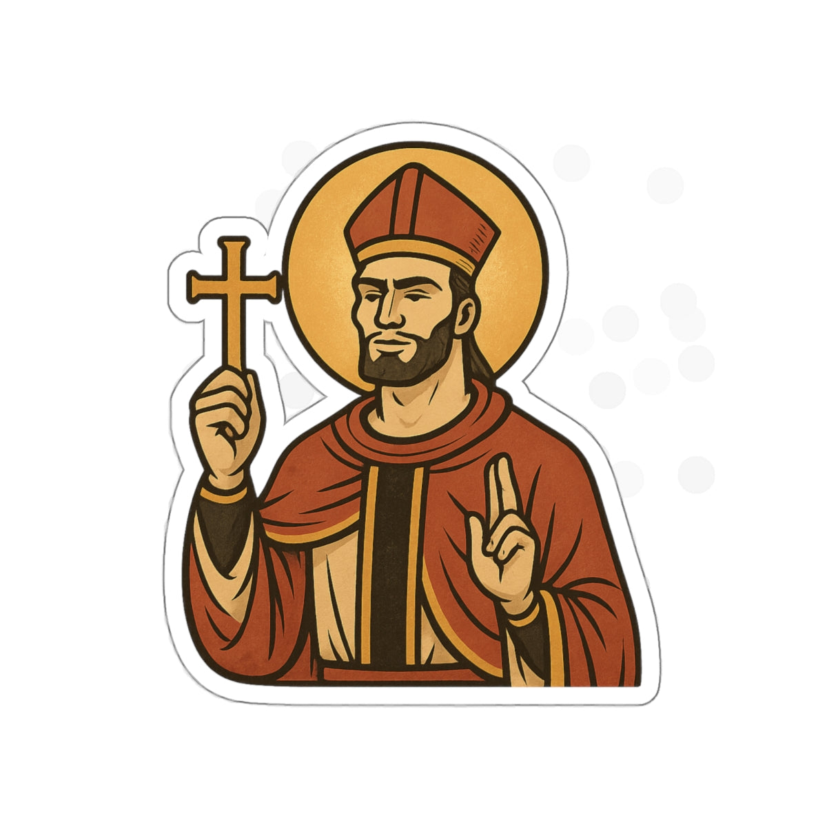 St Gigachad "Holy Habits" Sticker