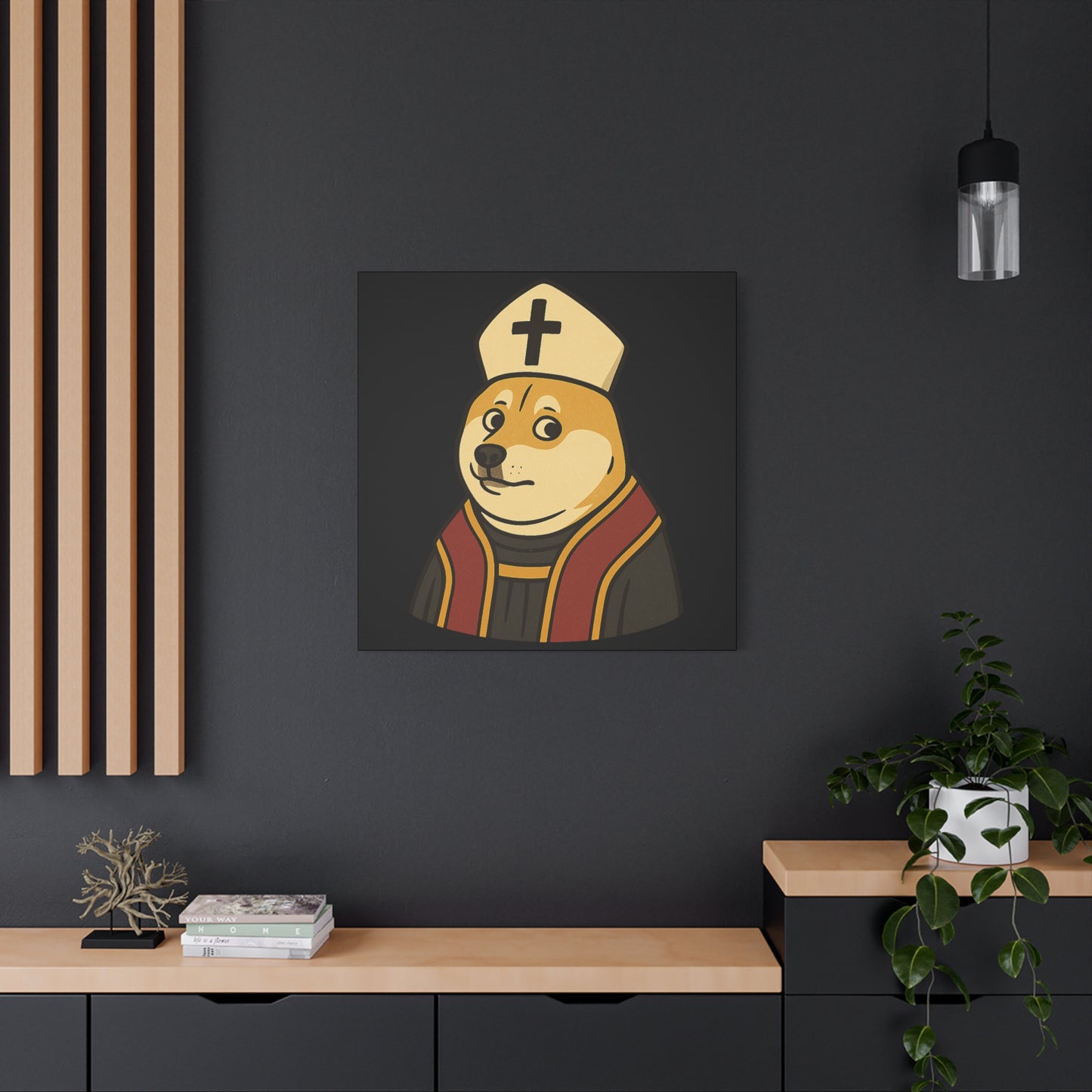 St Doge "Pope" Canvas Print