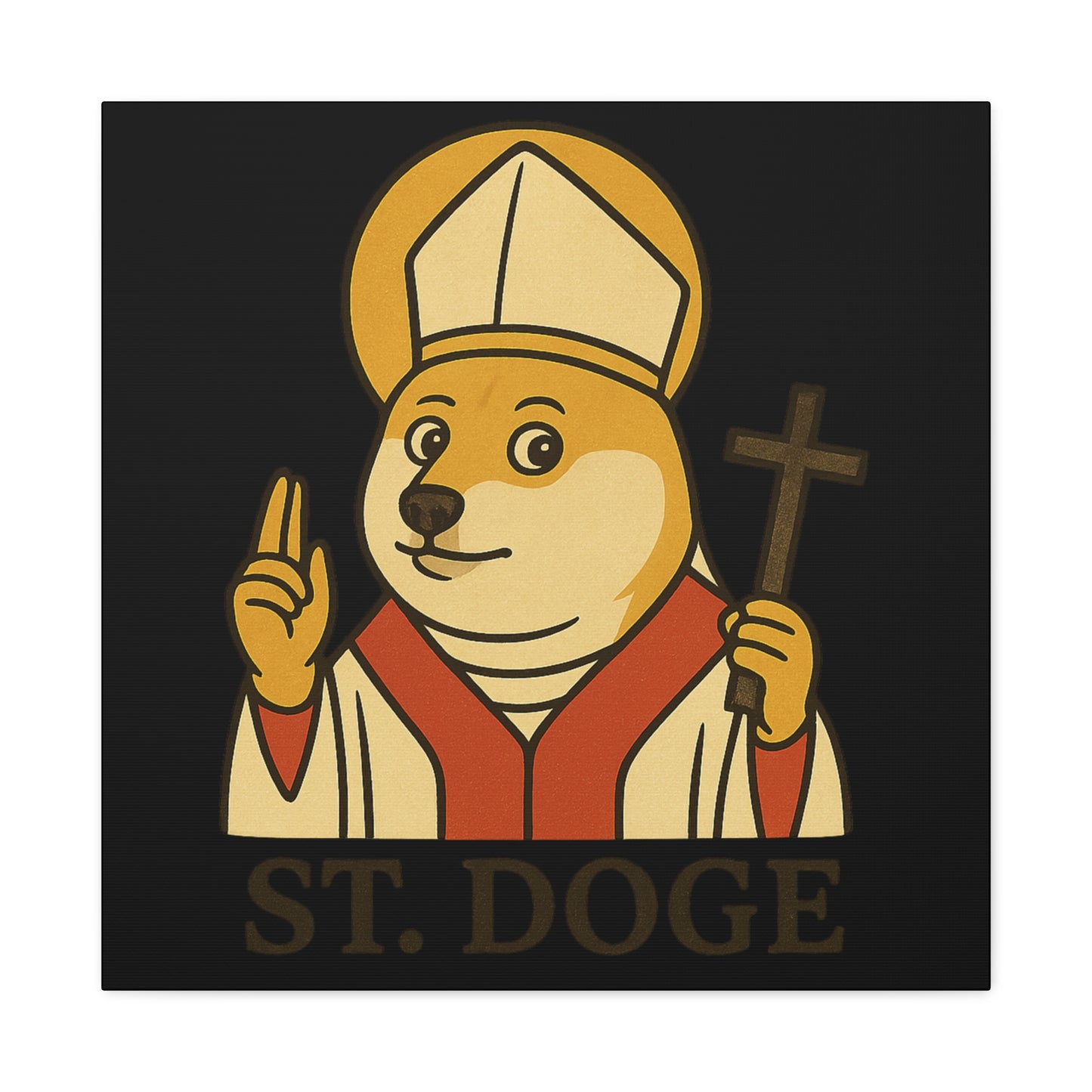 St Doge "Holy" Canvas