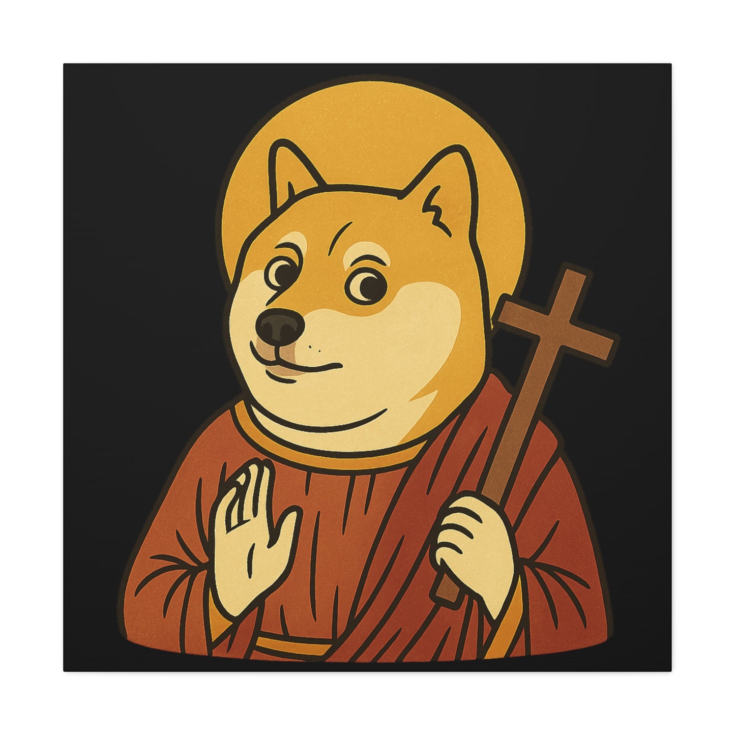 St Doge "Saint" Canvas