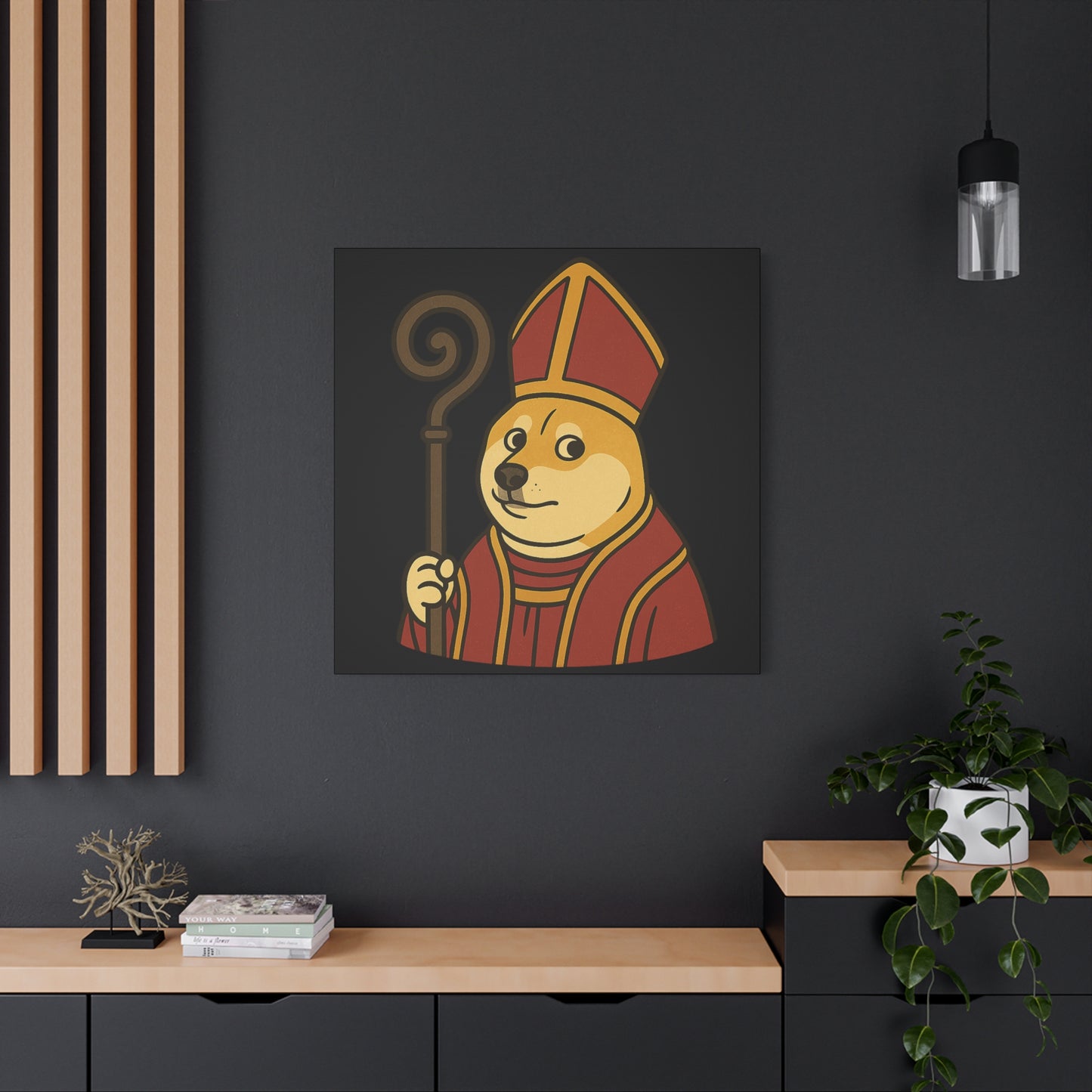 St Doge "Cardinal" Canvas