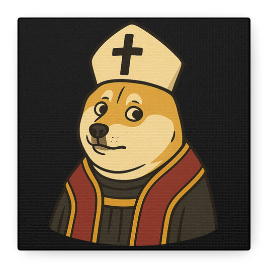 St Doge "Pope" Canvas Print
