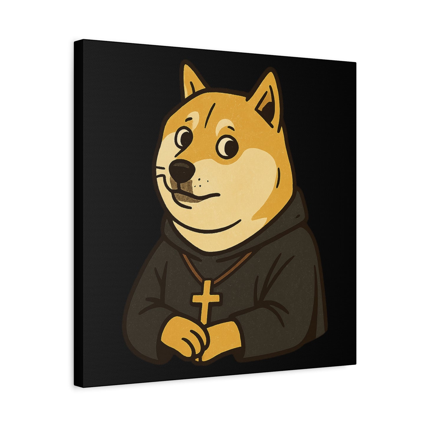 St Doge "Monk" Canvas Art
