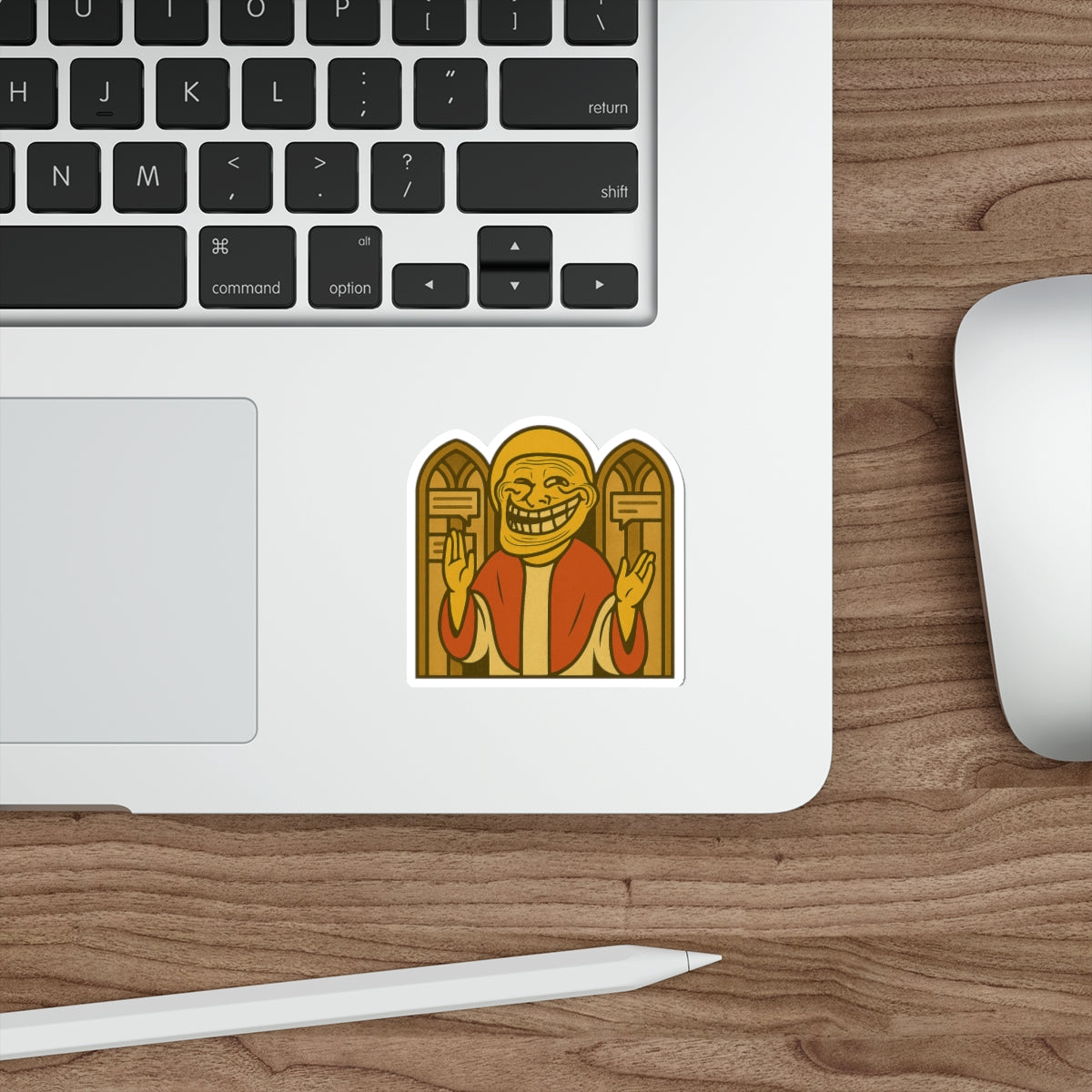 St Troll "Holy Comments" Die-Cut Sticker