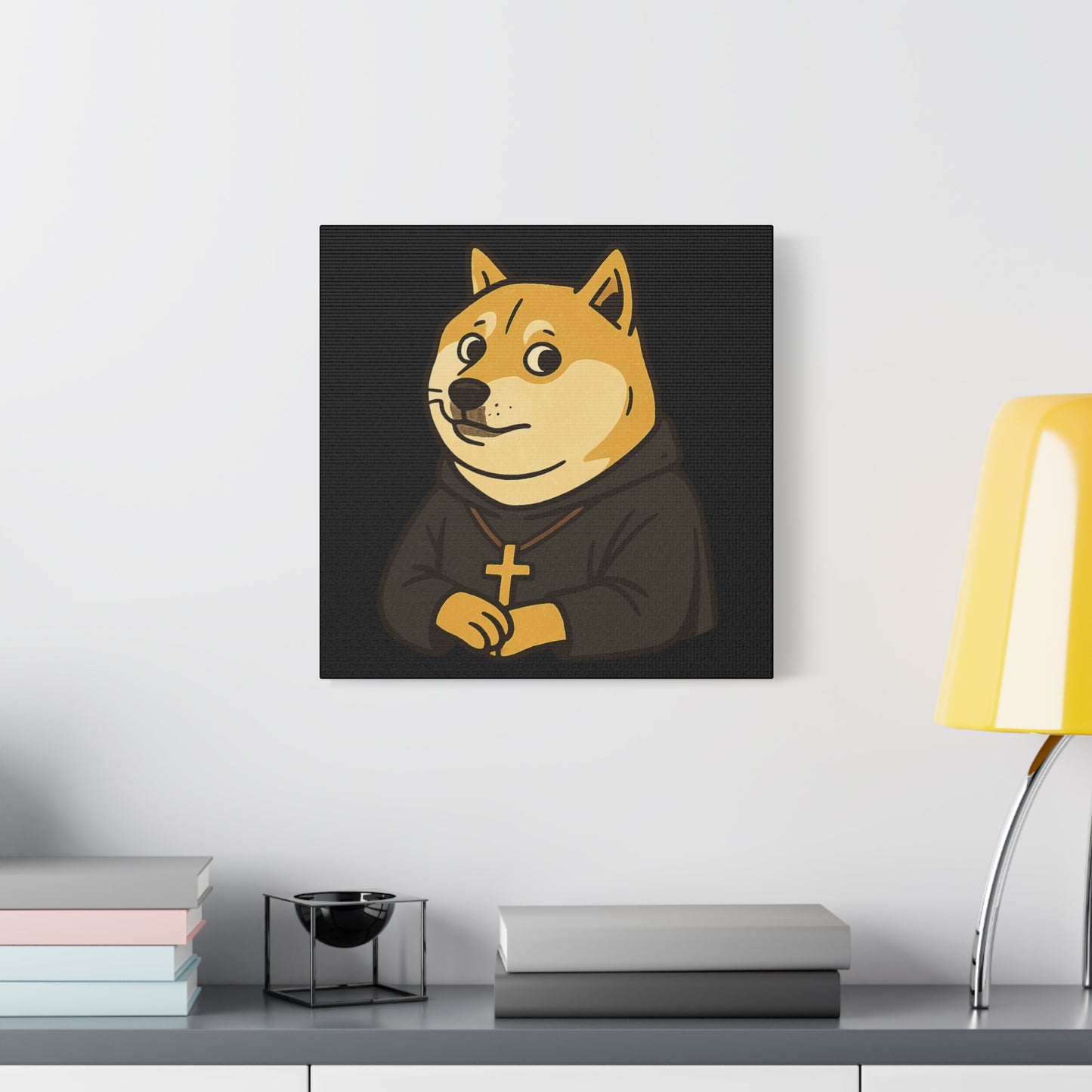 St Doge "Monk" Canvas Art