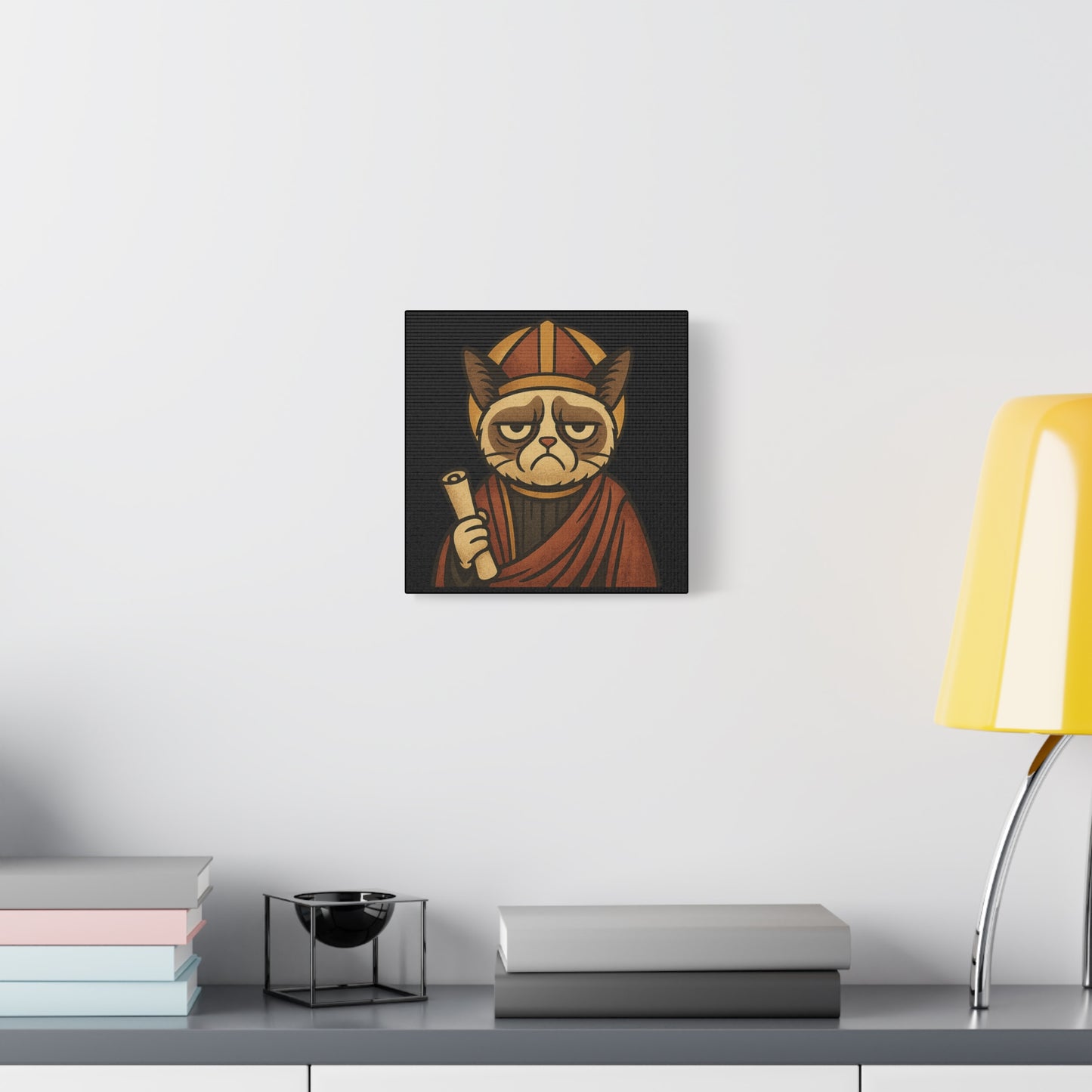 St Grumpy Cat "Holy Receipts" Canvas