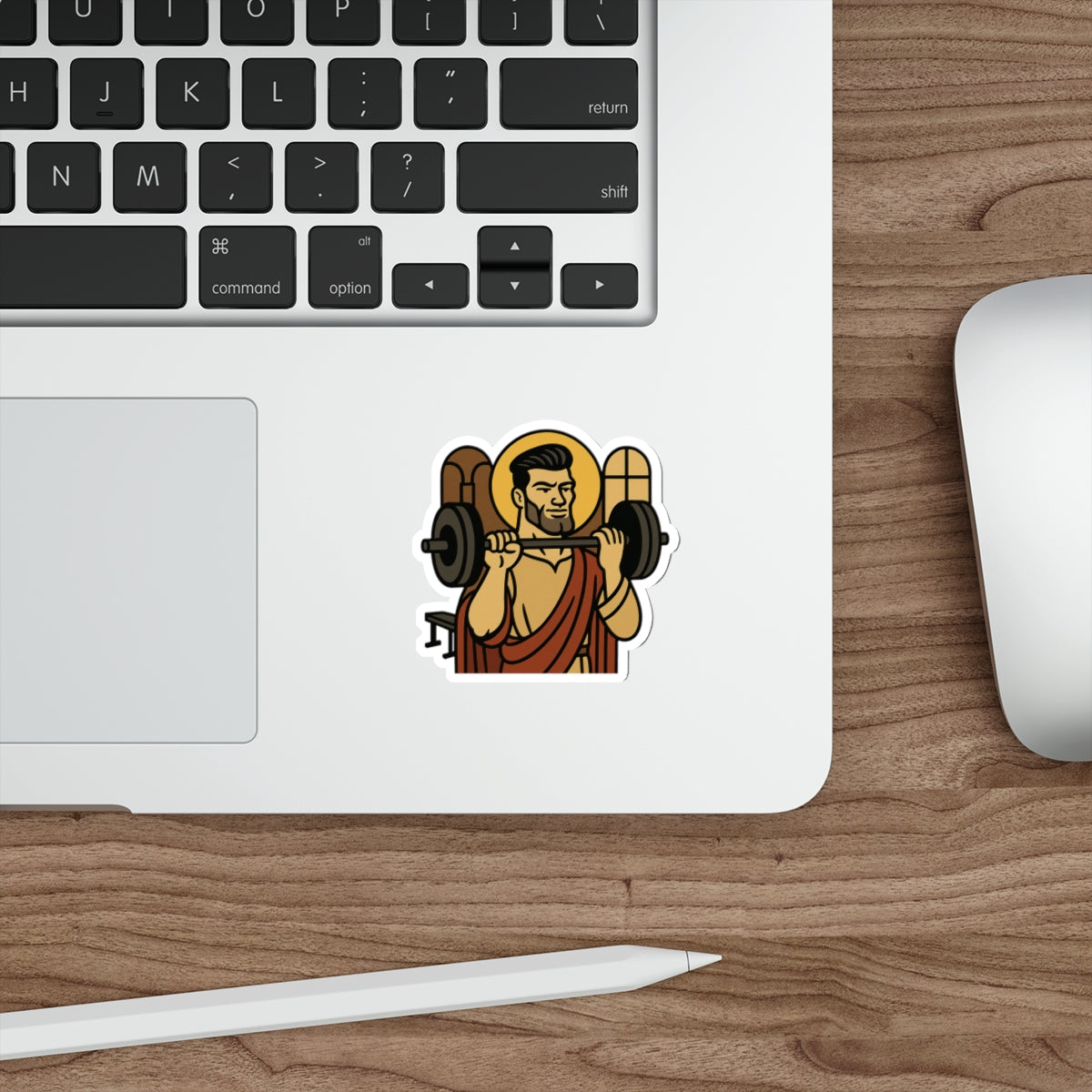 St Gigachad "The Strong" Sticker