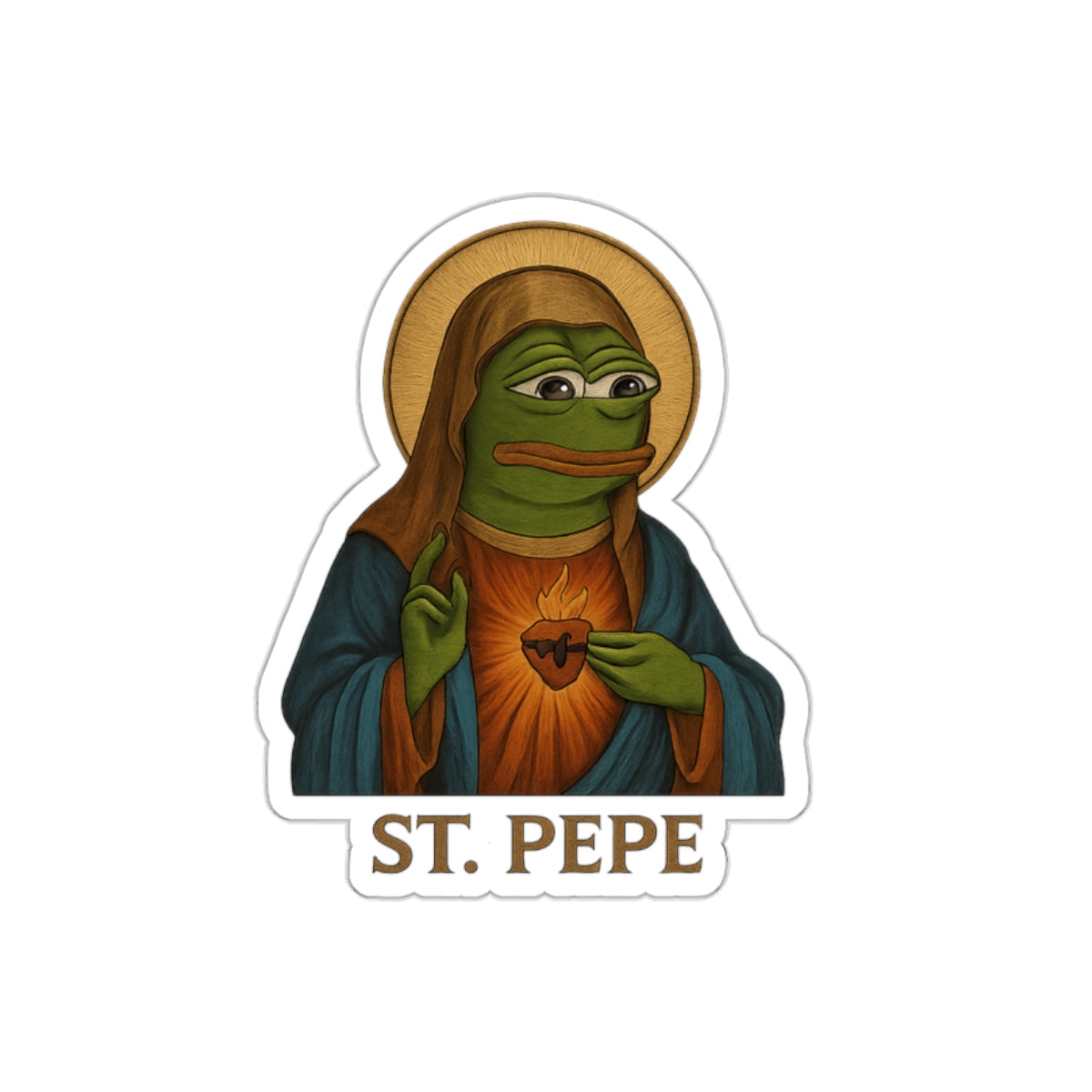St Pepe "Our Savior" Sticker