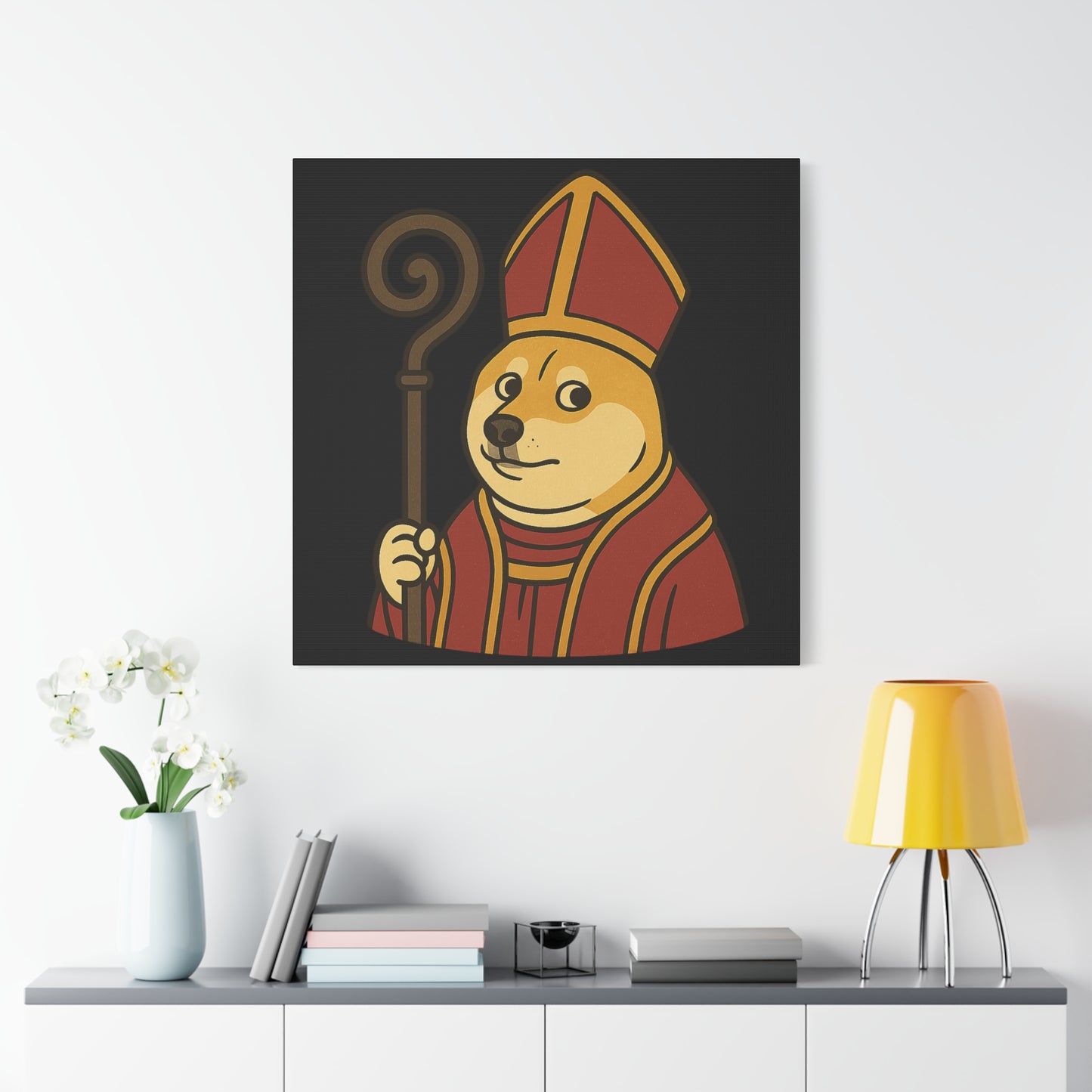St Doge "Cardinal" Canvas