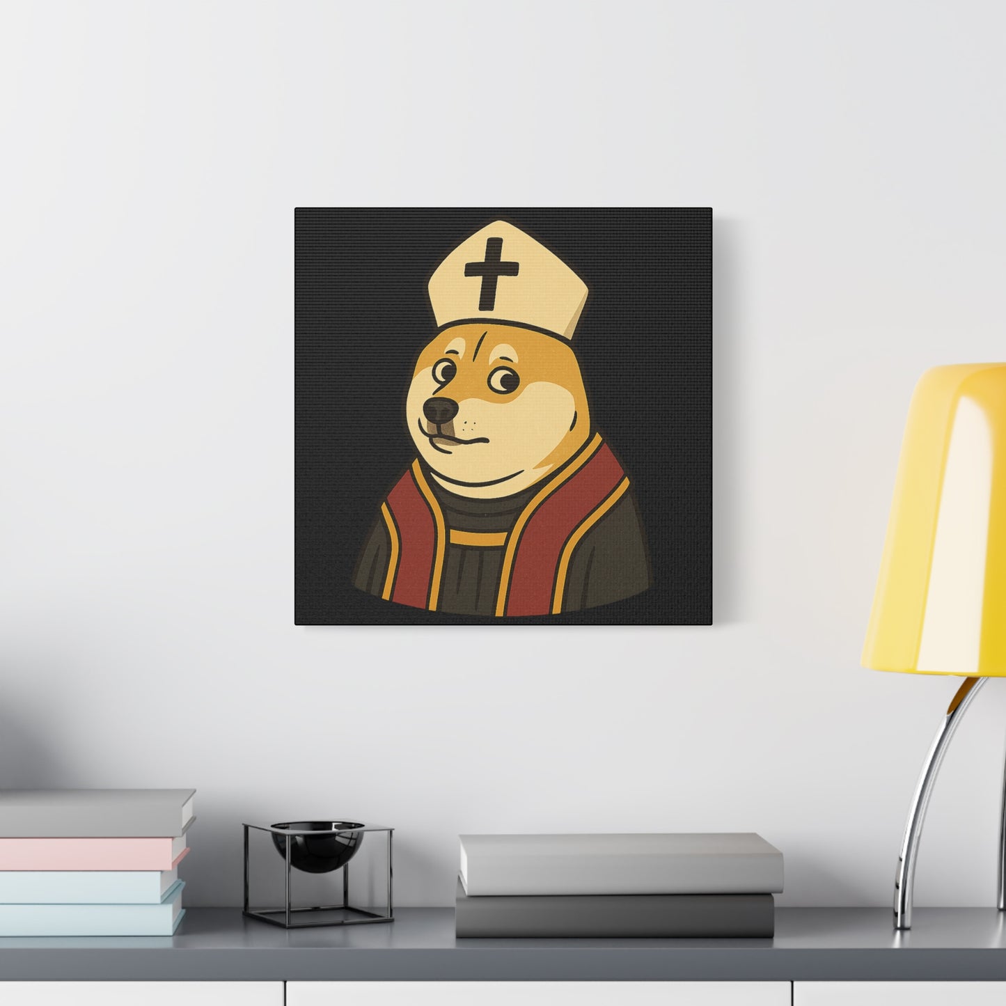 St Doge "Pope" Canvas Print