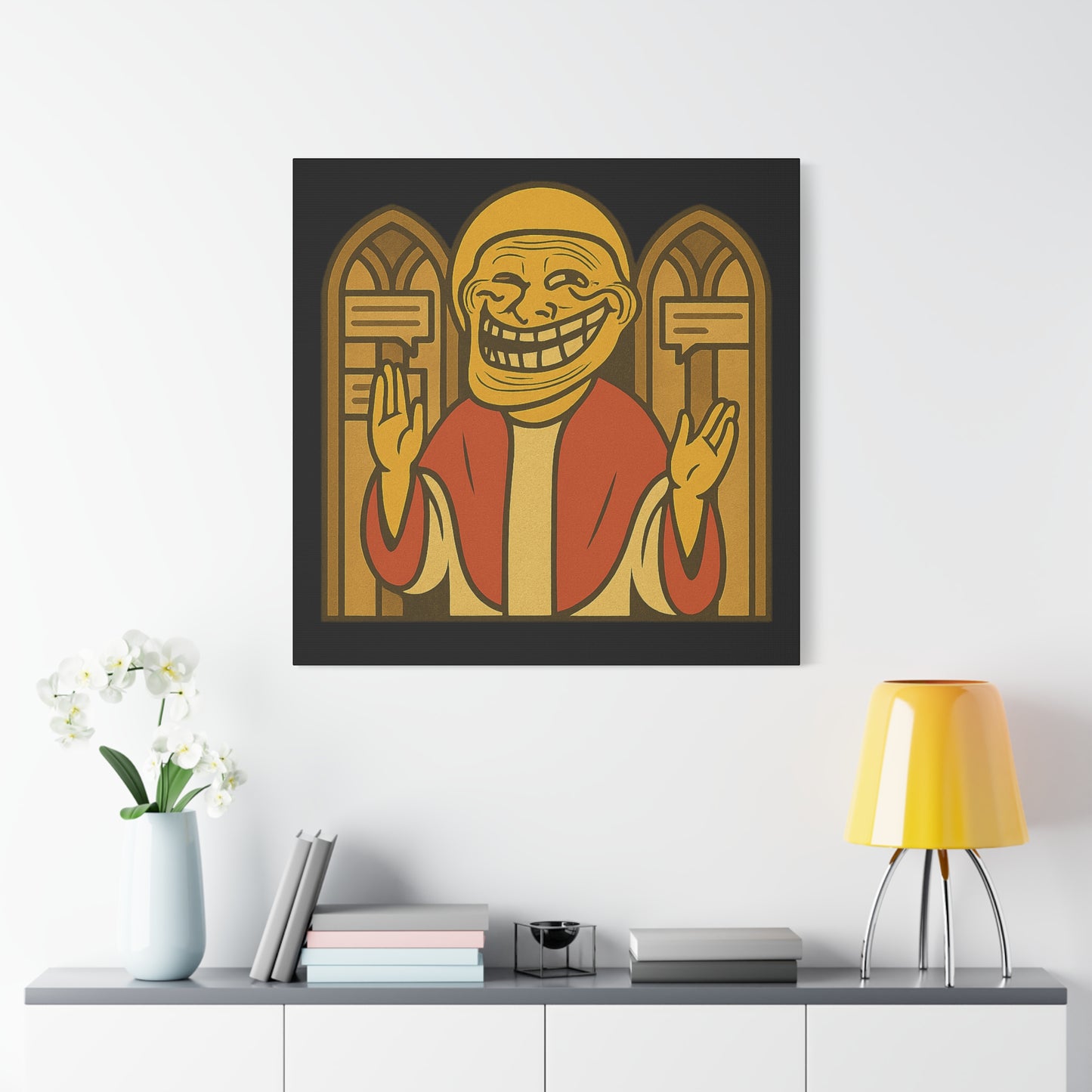 St Troll "Holy Comments" Canvas