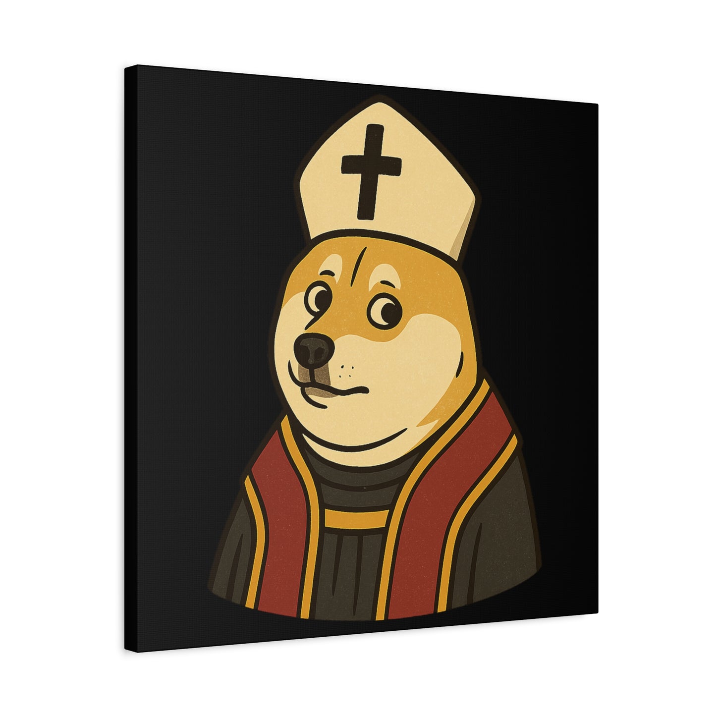 St Doge "Pope" Canvas Print