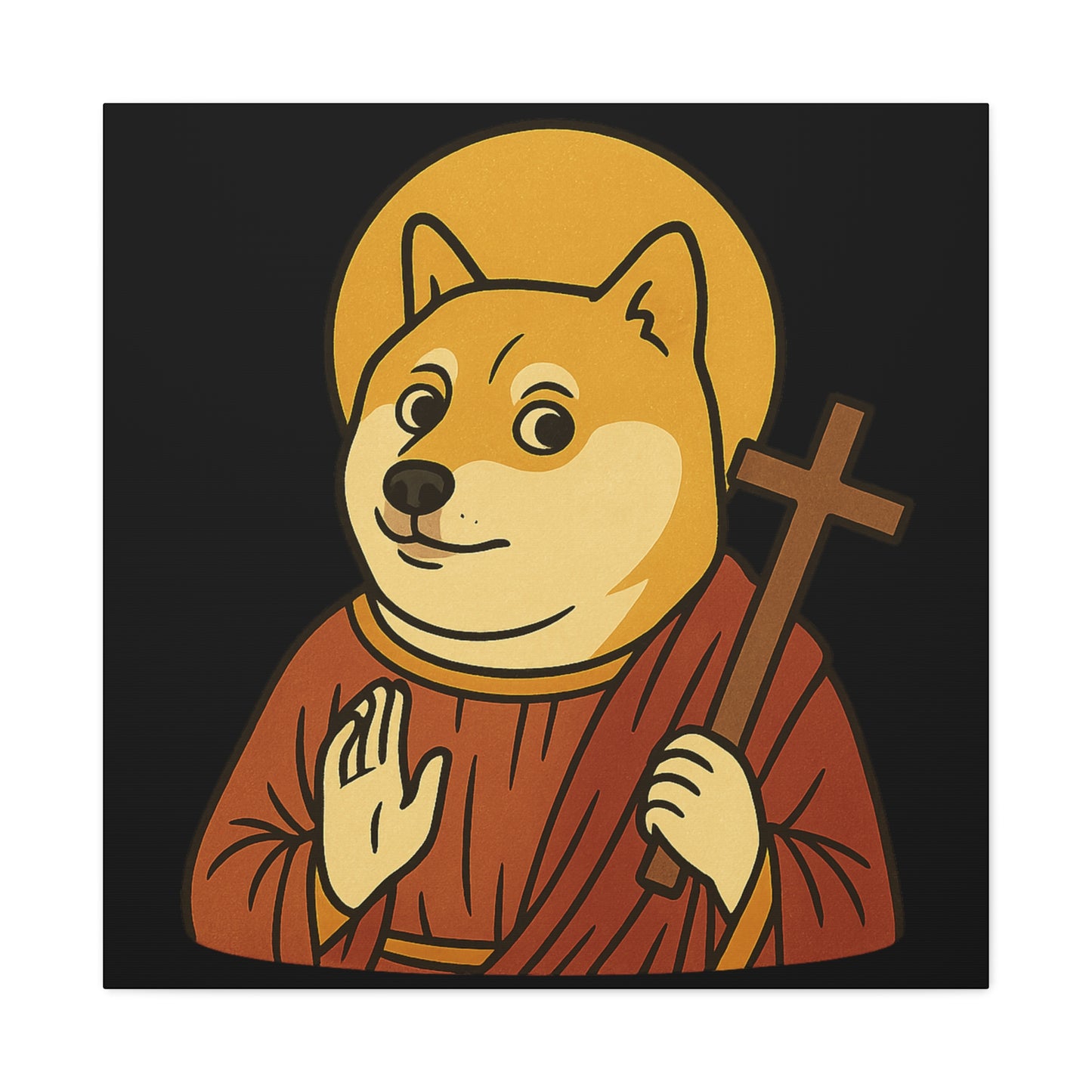 St Doge "Saint" Canvas