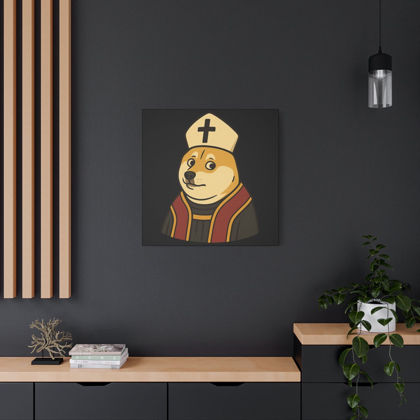 St Doge "Pope" Canvas Print