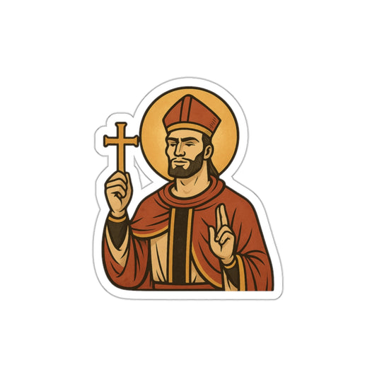 St Gigachad "Holy Habits" Sticker