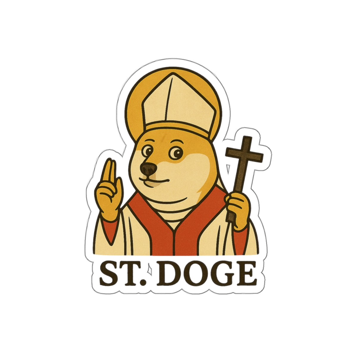 St Doge "Holy" Sticker