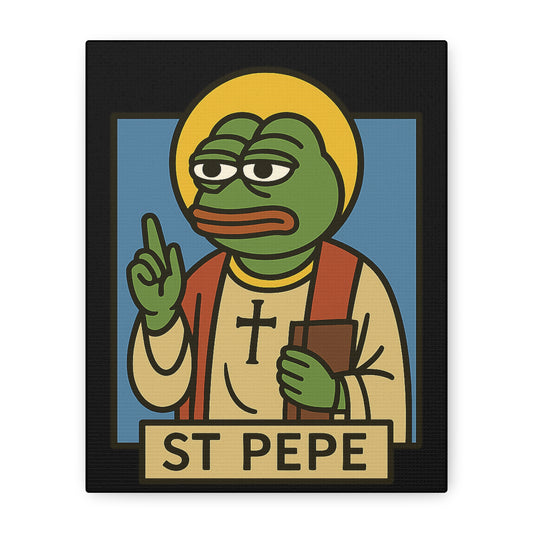 St Pepe "Blessed" Canvas Art