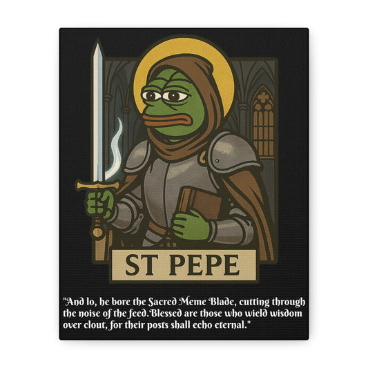 St Pepe "Our King" Canvas Art