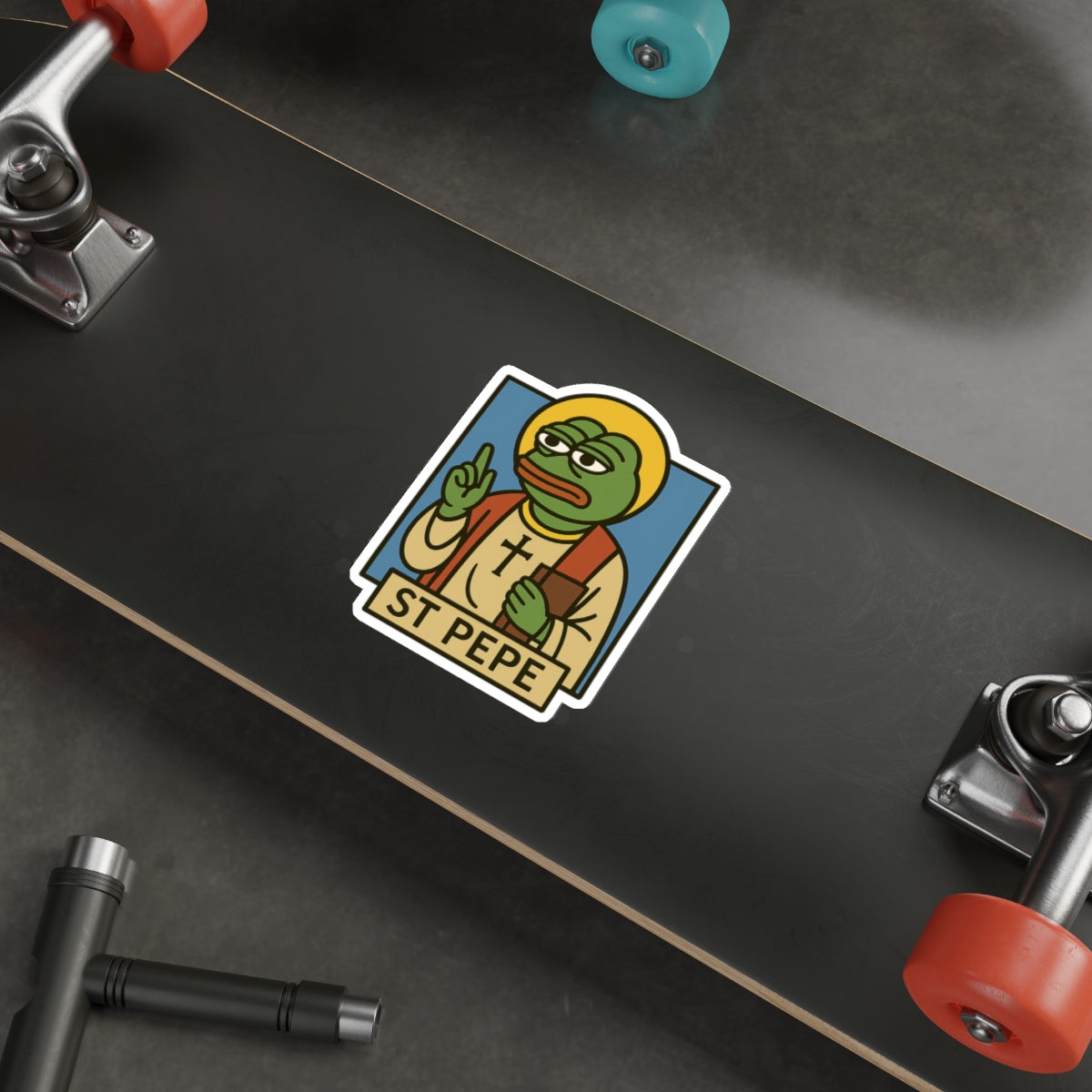 St Pepe "Blessed" Die-Cut Stickers