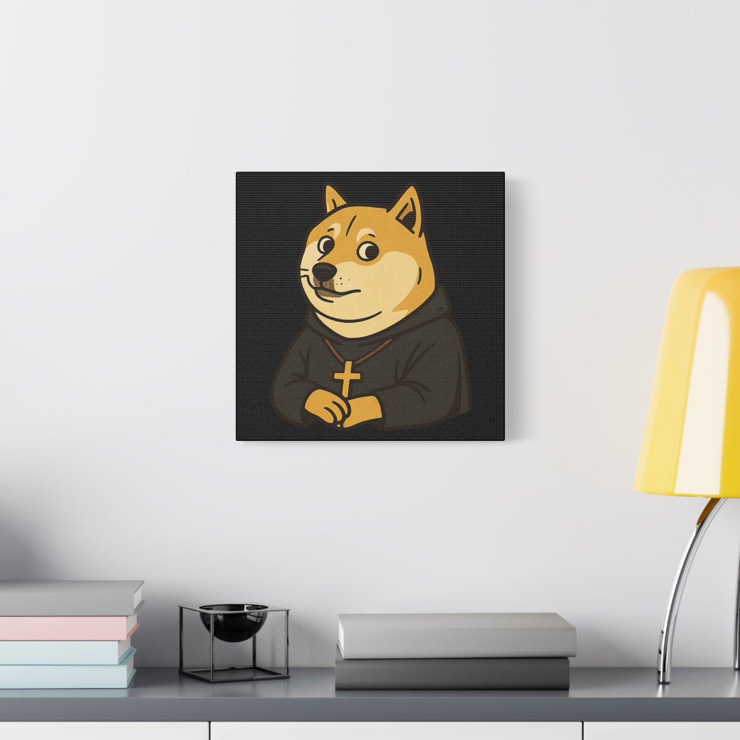 St Doge "Monk" Canvas Art