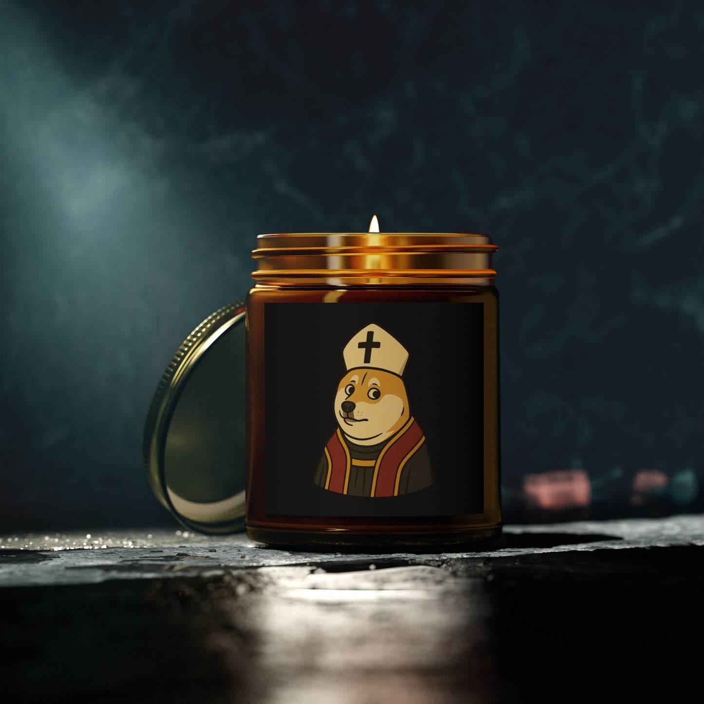 St Doge "Pope" Scented Candle