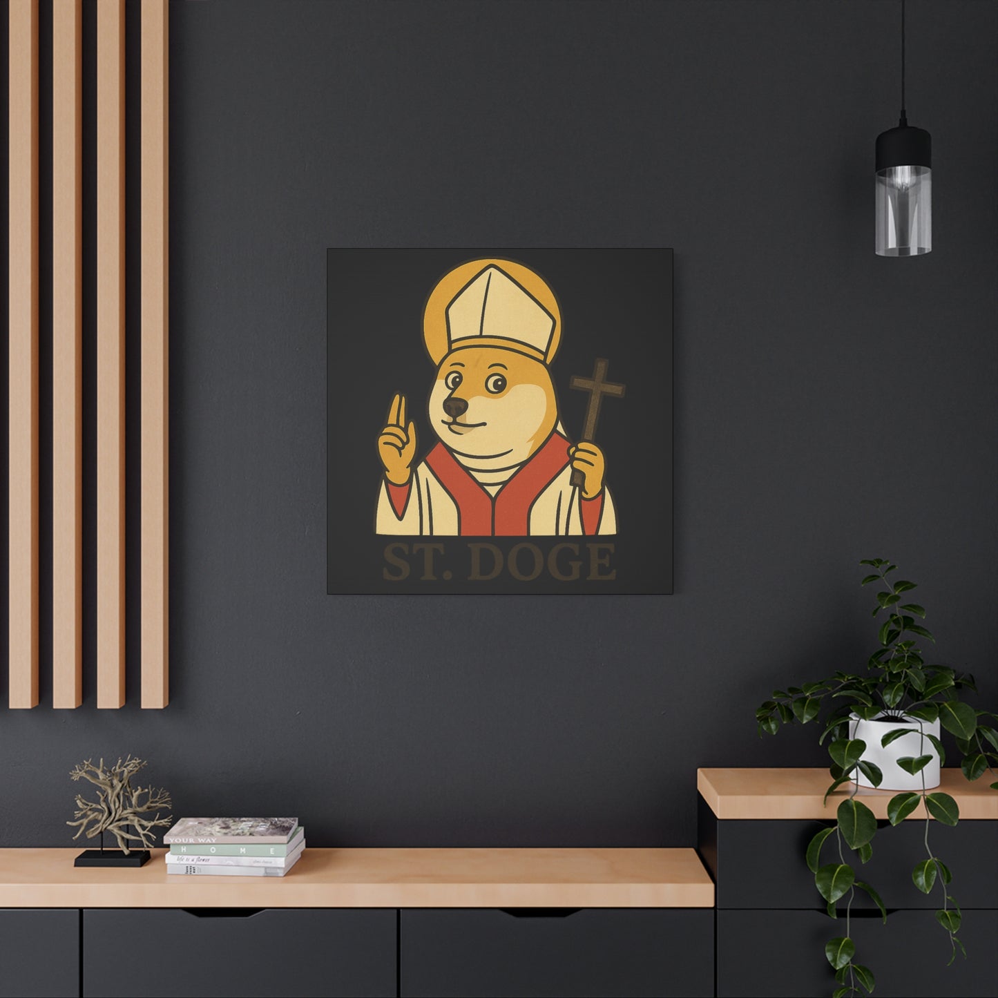 St Doge "Holy" Canvas