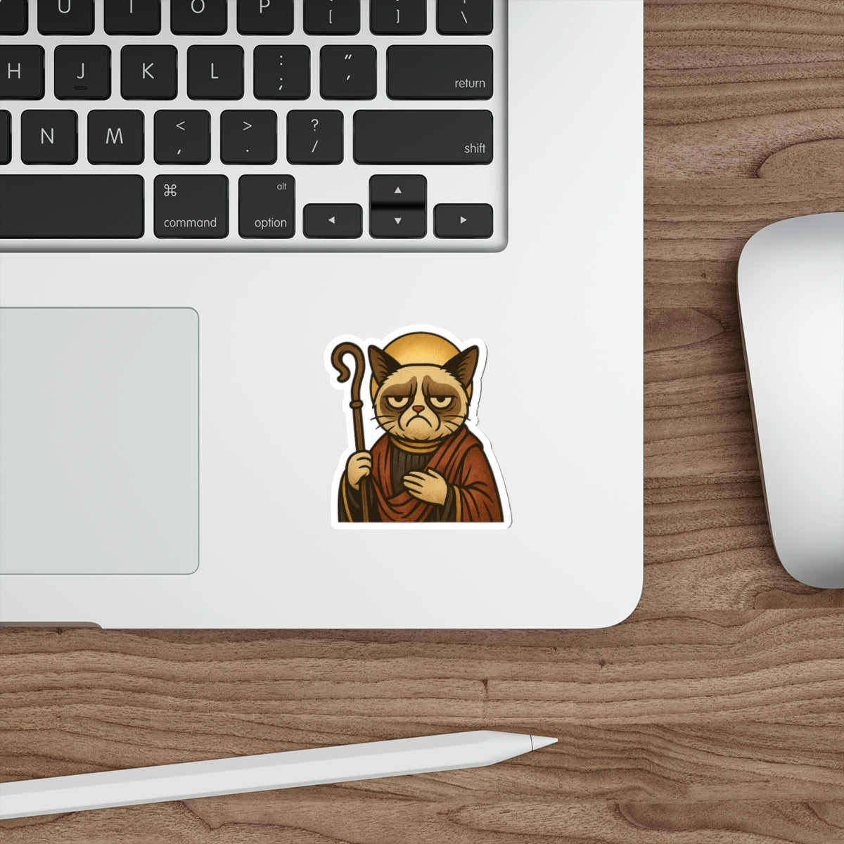 St Grumpy Cat "The Shepard"  Die-Cut Stickers