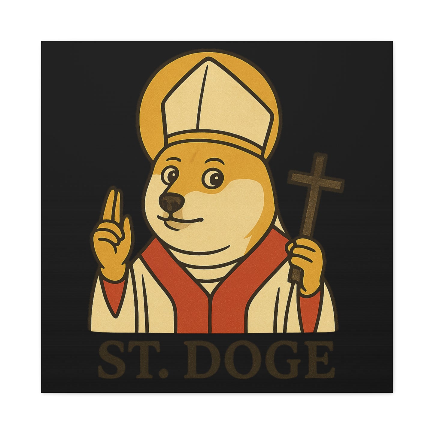 St Doge "Holy" Canvas