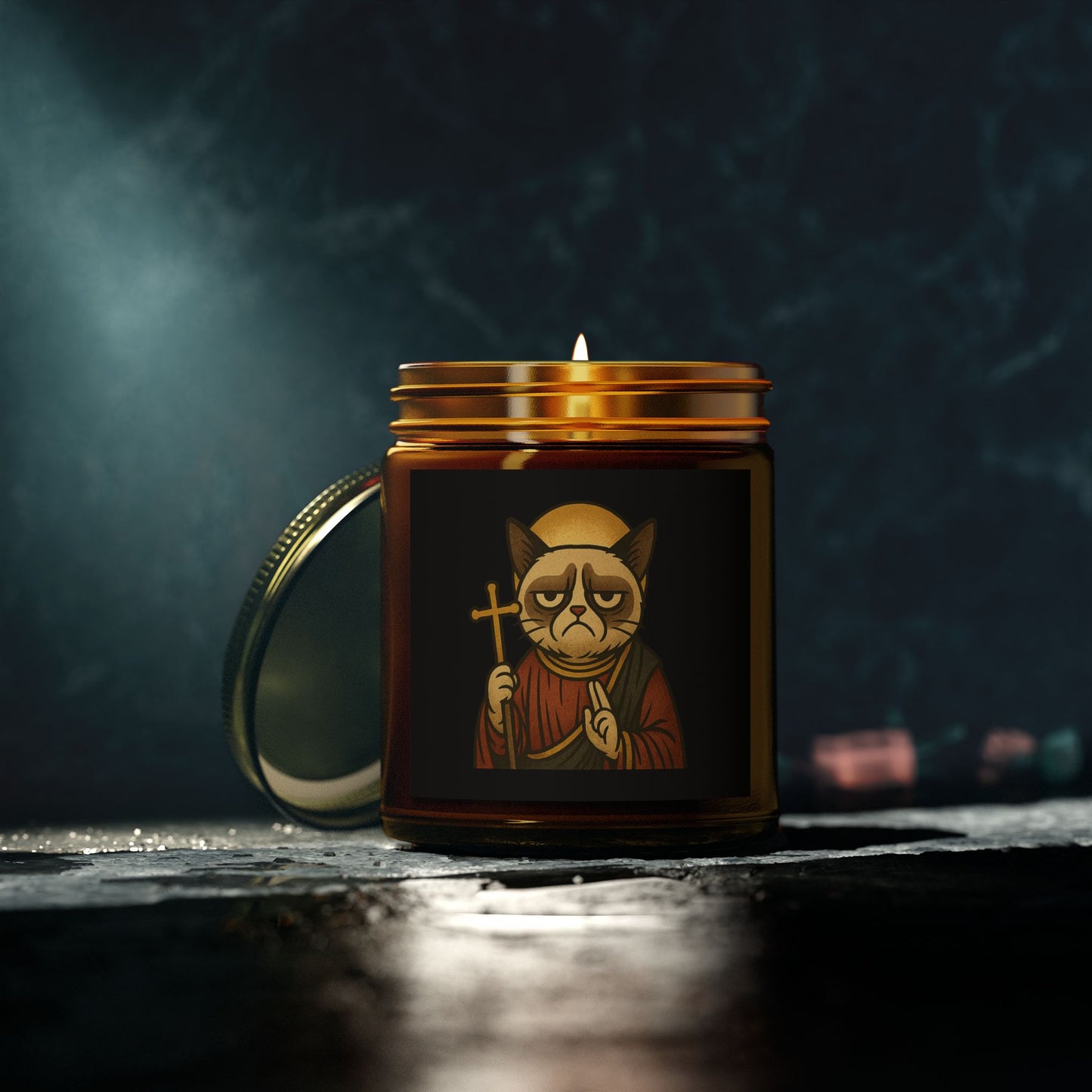 St Grumpy Cat "Repent" Scented Candle