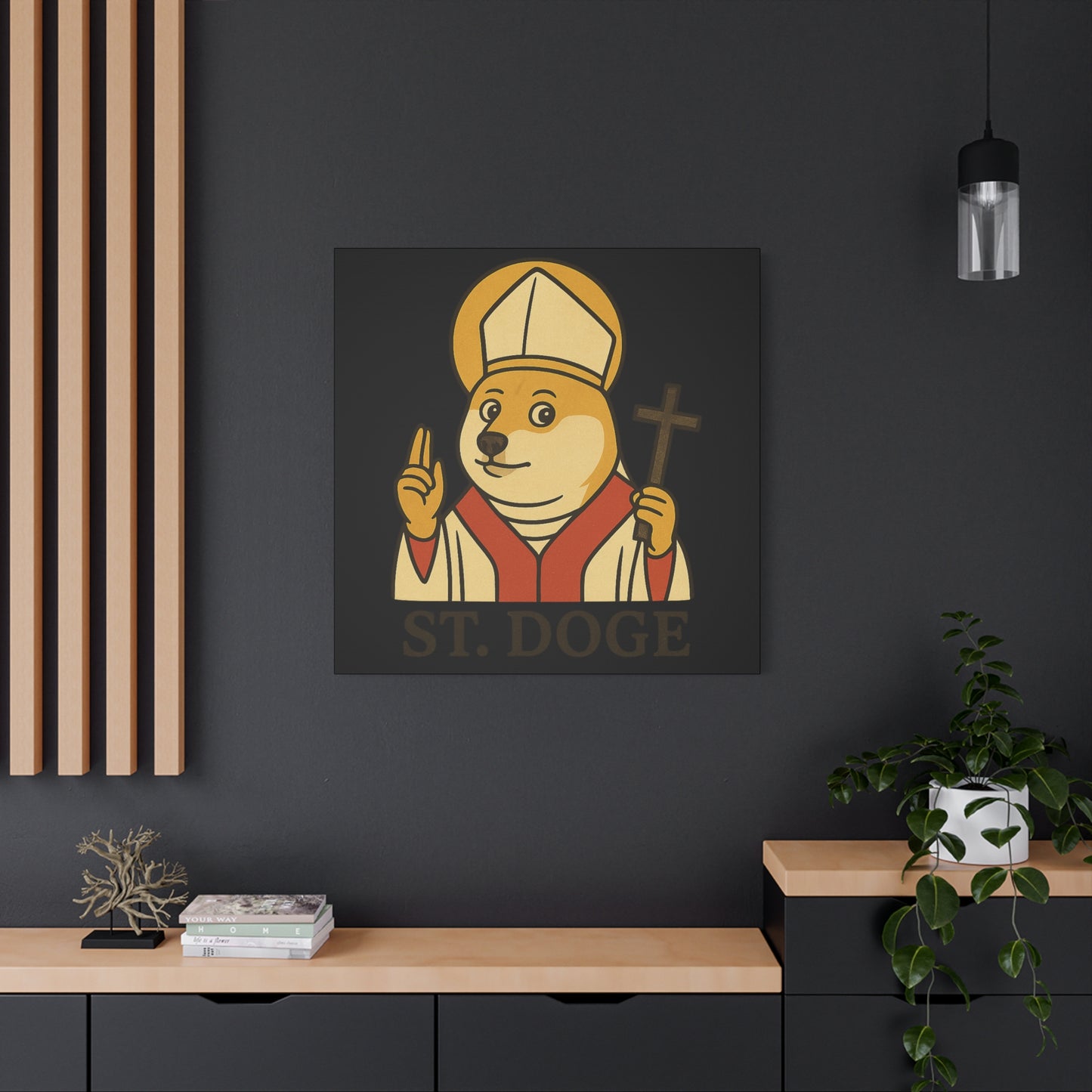 St Doge "Holy" Canvas