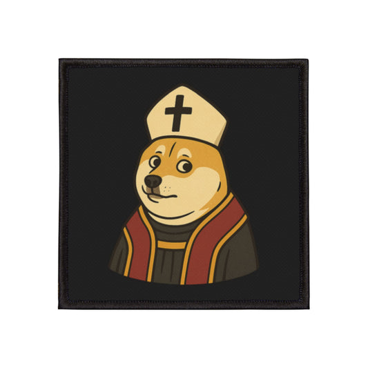 St Doge "Pope" Iron-On Doge Patch