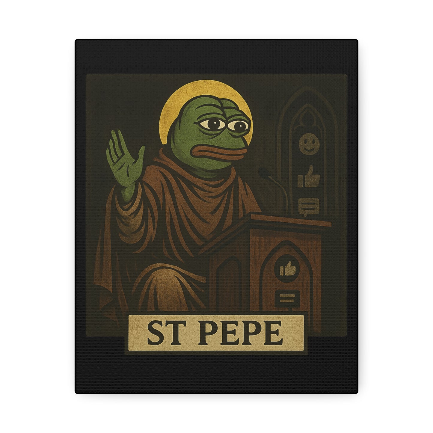 St. Pepe "Preach" Canvas