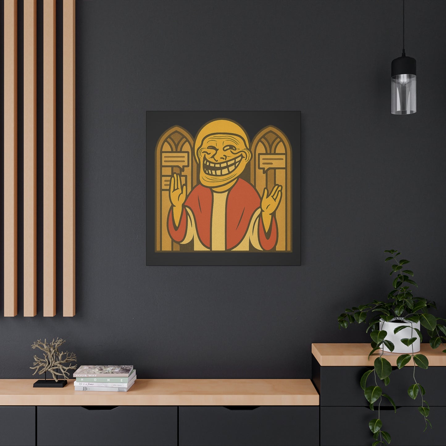 St Troll "Holy Comments" Canvas