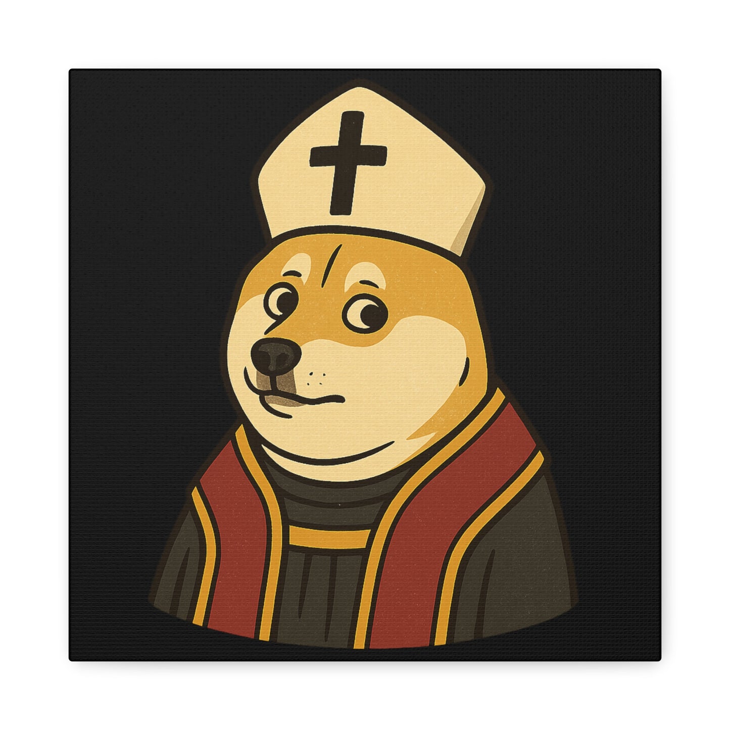 St Doge "Pope" Canvas Print