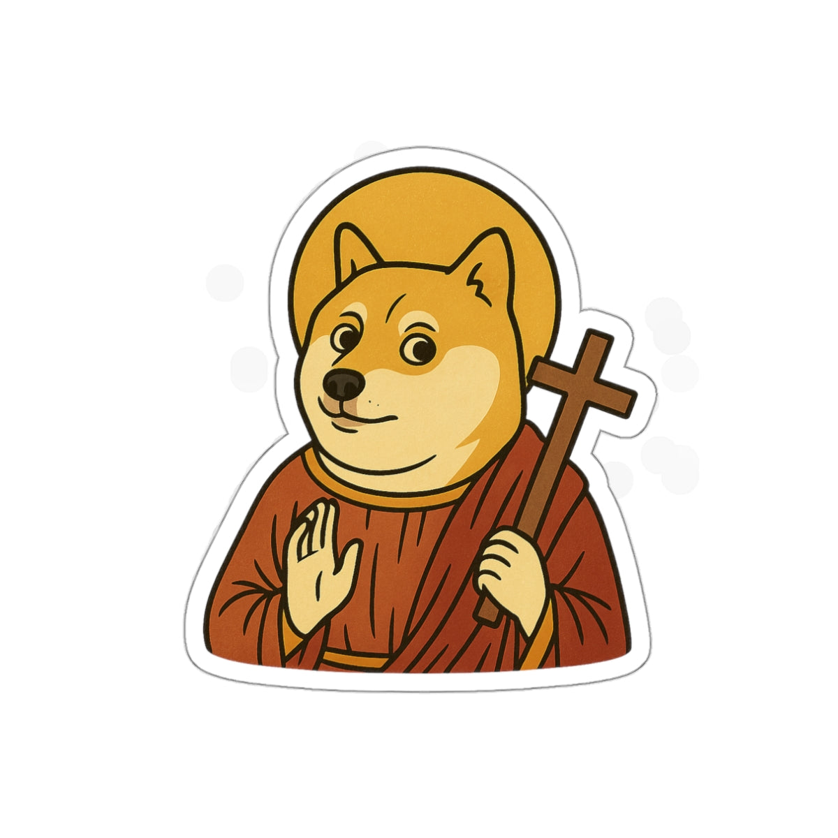St Doge "Saint" Die-Cut Stickers