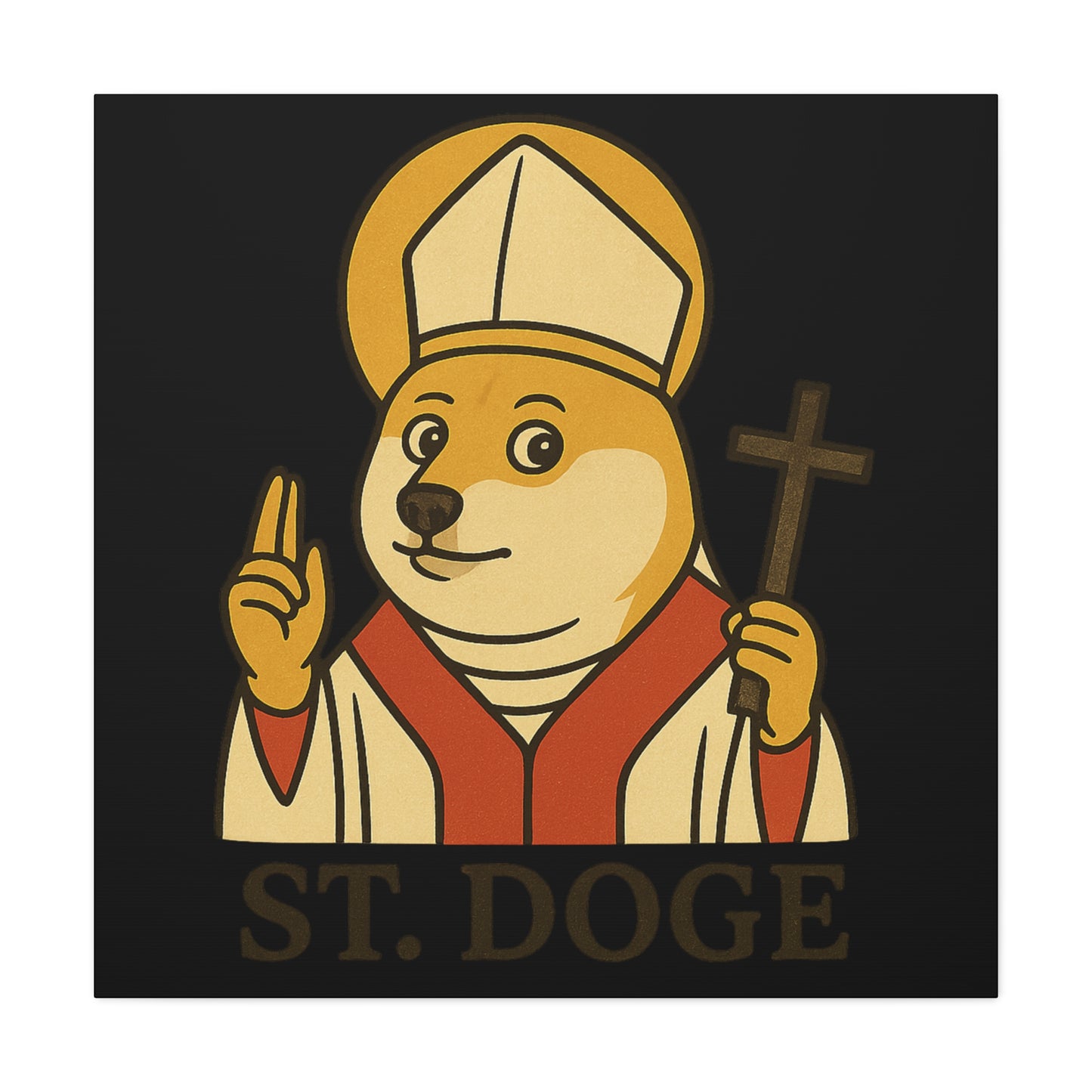 St Doge "Holy" Canvas