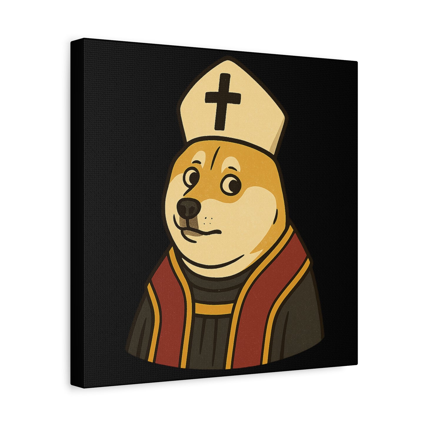 St Doge "Pope" Canvas Print