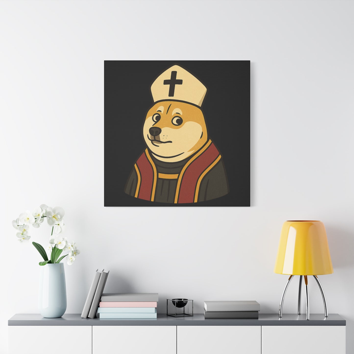 St Doge "Pope" Canvas Print