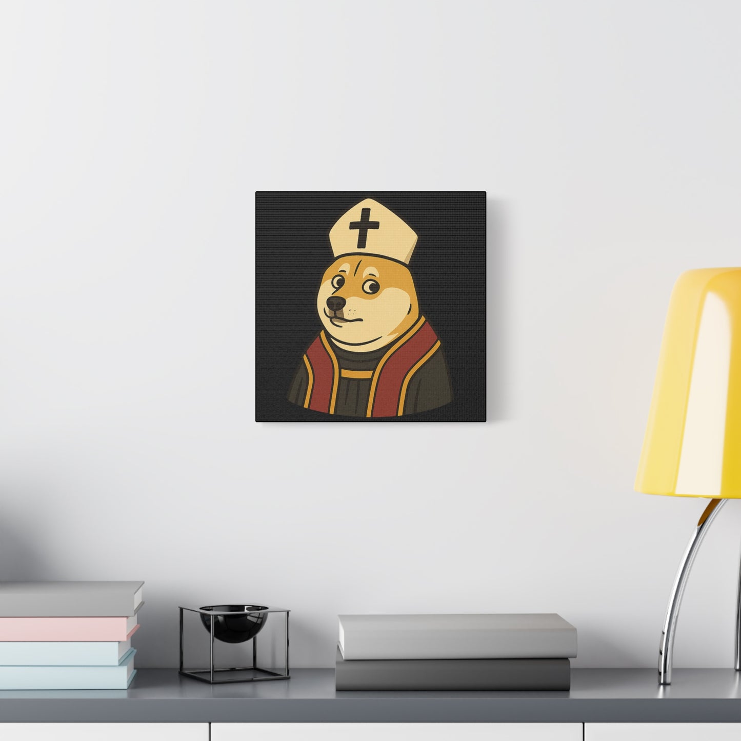 St Doge "Pope" Canvas Print