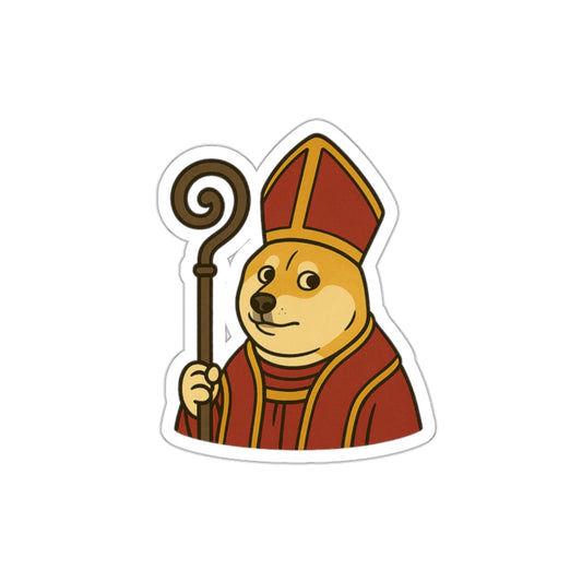 St Doge "Cardinal" Die-Cut Stickers