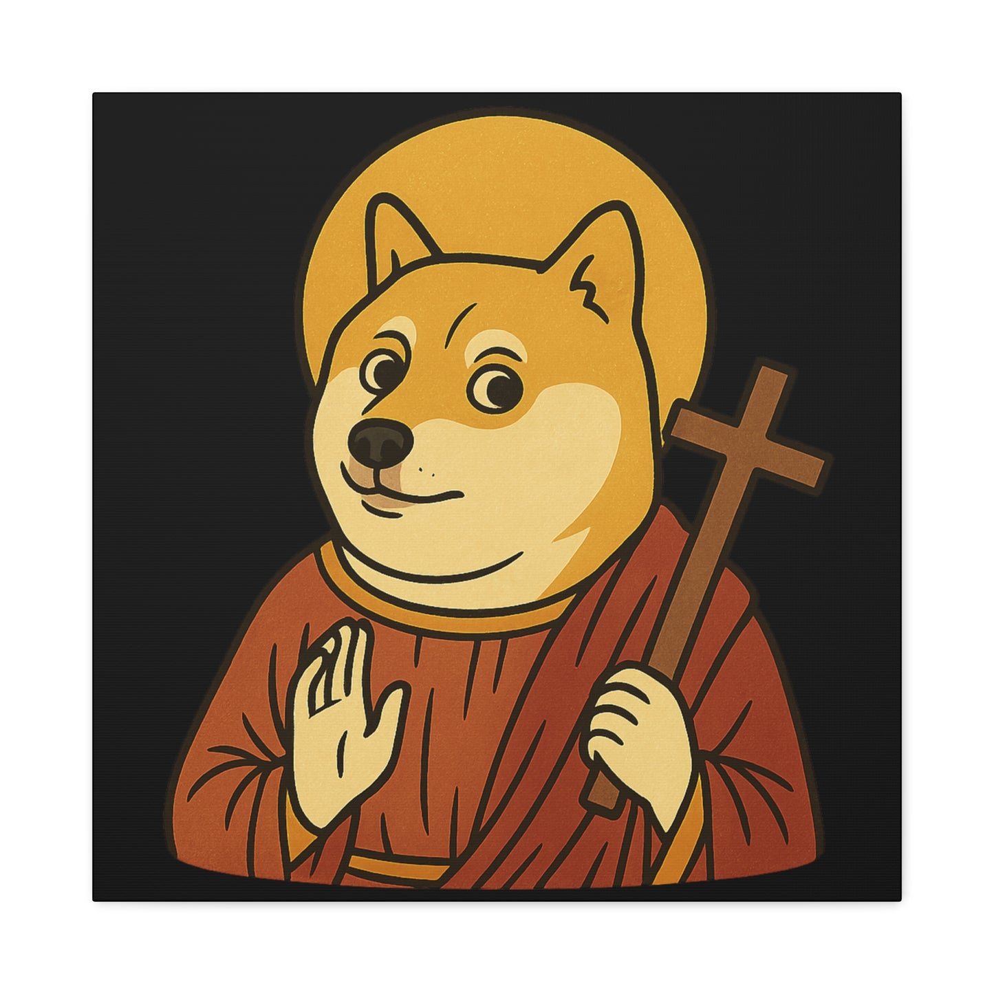 St Doge "Saint" Canvas