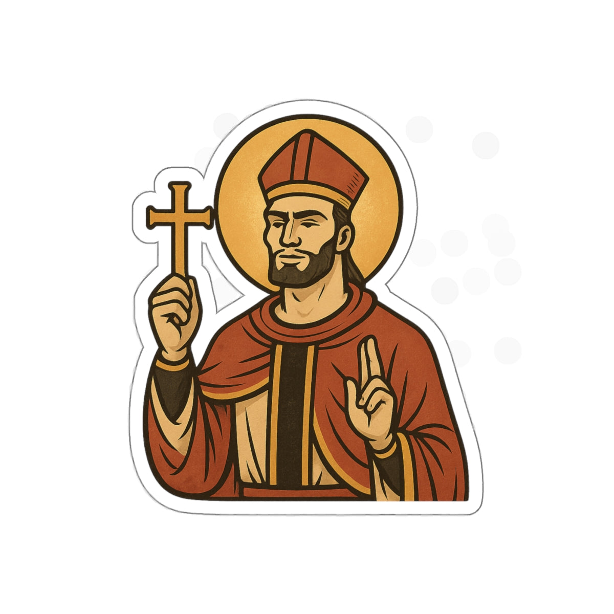 St Gigachad "Holy Habits" Sticker