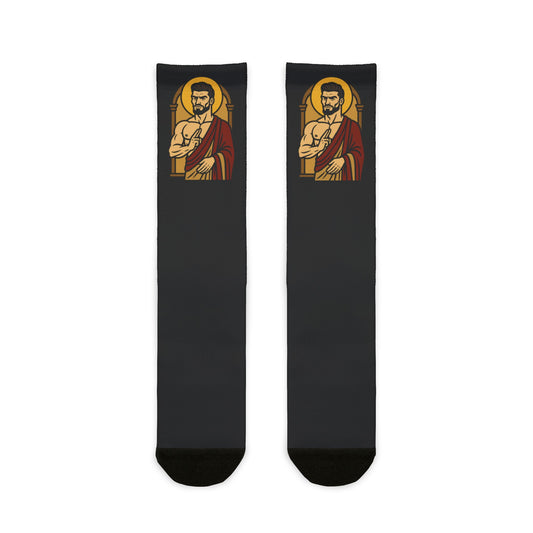 St Gigachad "Peace" Socks